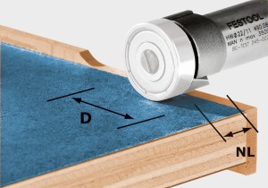 Frez do wyrównywania HW  D22/8-OFK FESTOOL  490085