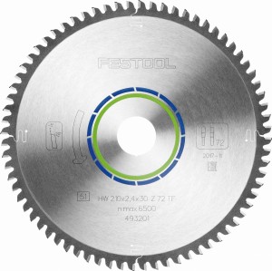 Piła tarczowa HW 210x2,4x30 TF72 FESTOOL 493201