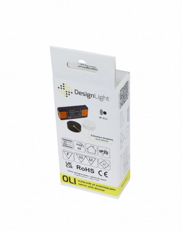WYŁĄCZNIK CZARNY OLI DOTYKOWY STEROWNIK + SENSOR 12-24V DC MAX 8A