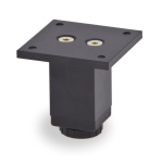 NÓŻKA NK Z REGULACJĄ 30X30 H-100 czarny