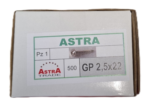 Astra gwoździo wkręt.