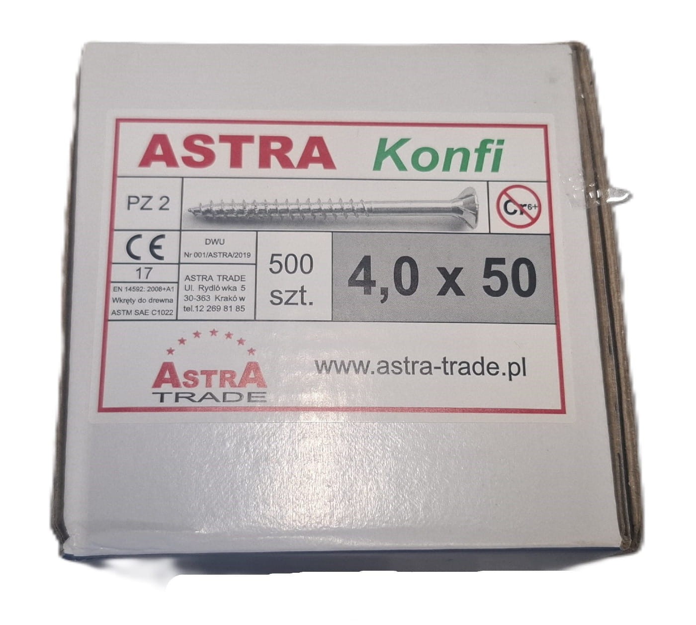 Wkręt ASTRA Konfirmat