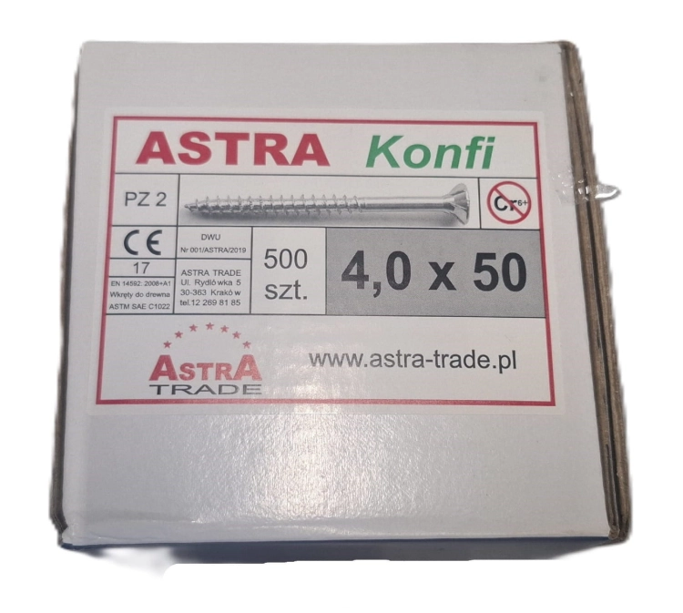 Wkręt ASTRA Konfirmat