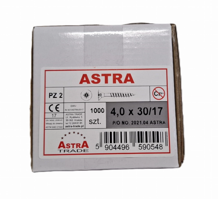 Wkręt Astra 4x30 17