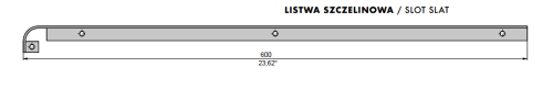 Listwa szczelinowa