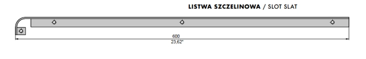 Listwa szczelinowa