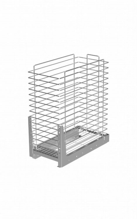 Cargo mini 30 1-poz pełny wysuw chrom W-2316M-300 G2