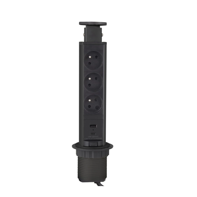 Gniazdo Lift Box fi 60 czarny