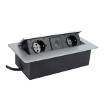 Gniazdo Kombi Box USB aluminium