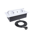 Gniazdo Kombi Box USB biały