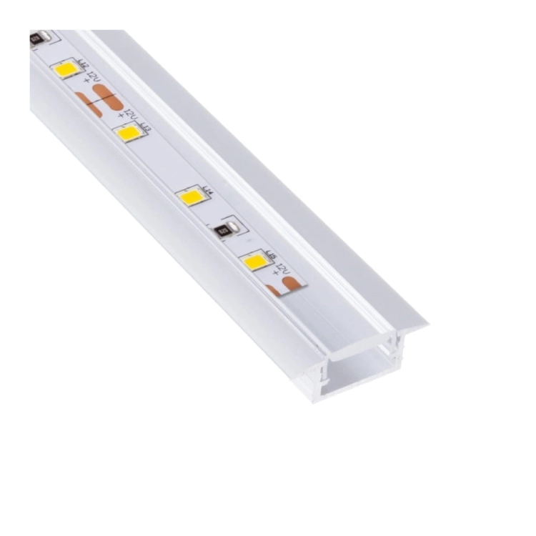 Profil Led Inline mini XL wpuszczany aluminium transparentny