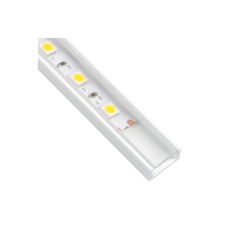 Profil Led Line Mini nakładany klosz transparentny biały