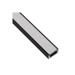 Profil Led Line Mini nakładany klosz mleczny czarny