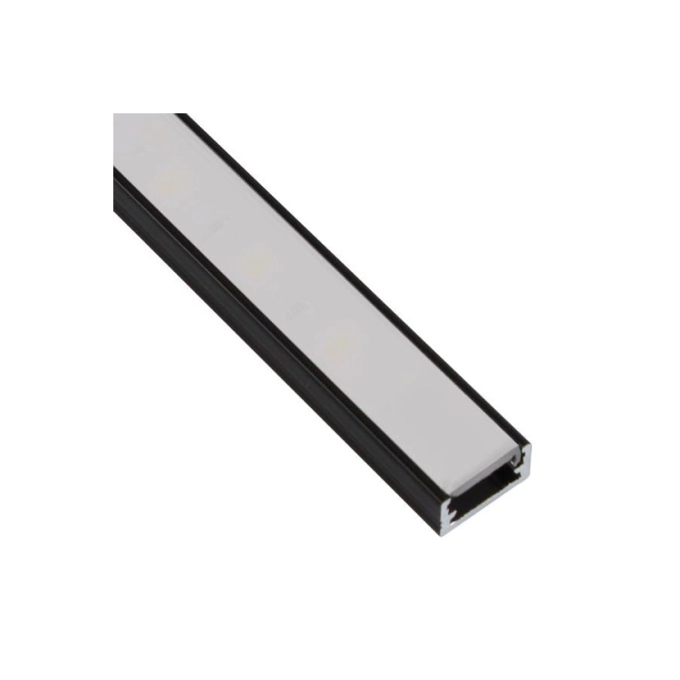 Profil Led Line Mini nakładany klosz mleczny czarny
