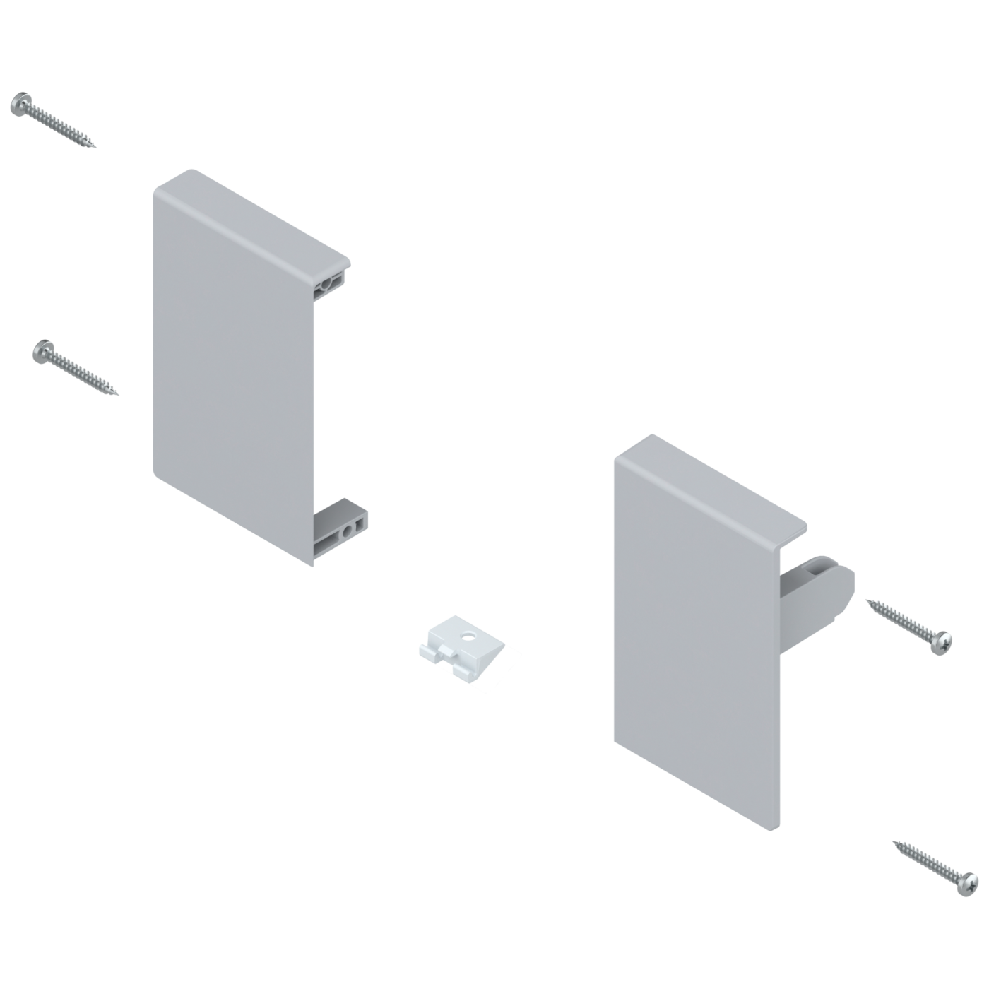 Mocowanie frontu szufl wew., wysokość M, P/L Szare ZIF.71M0