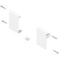 Mocowanie frontu szufl wew., wysokość M, P/L Białe ZIF.71M0