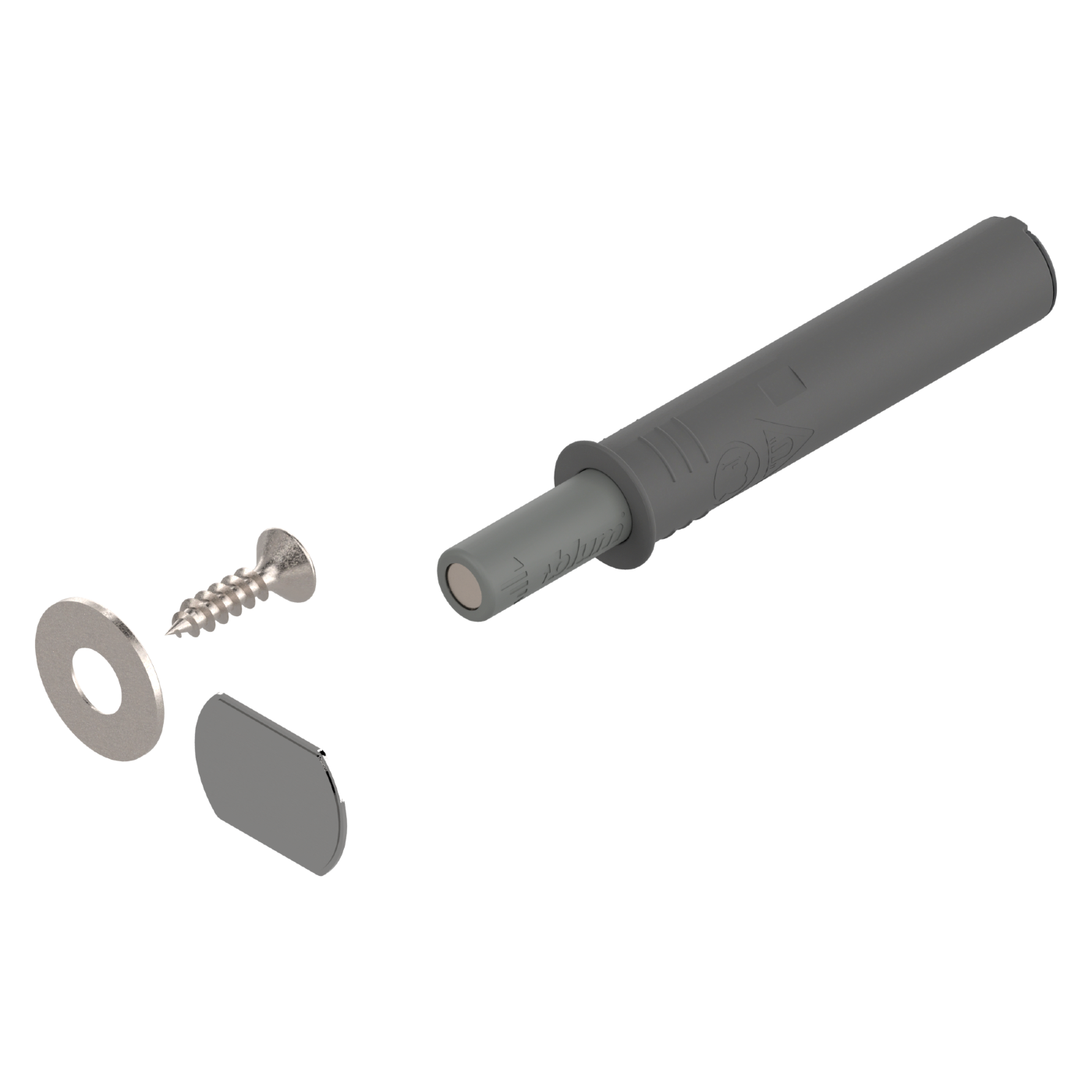 TIP-ON krótki 20mm do drzwi biały