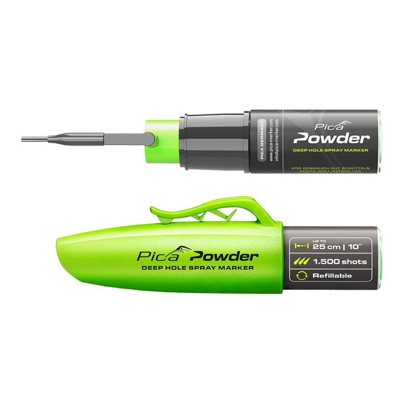 PICA Marker znacznik do otworów z proszkiem (1500 otworów) zielony