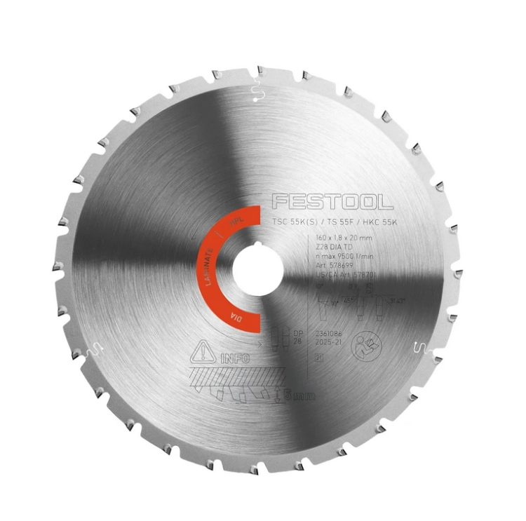 Diamentowa piła tarczowa DIA 160x1,82x20 TD 28 FESTOOL 578699