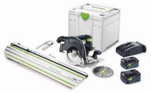 Akumulatorowa ręczna pilarka tarczowa HKC 55 5,0  EBI-Set-FSK 420 FESTOOL 577675 (577678+769942)