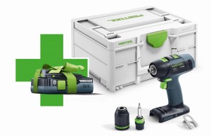Akumulatorowa wiertarko-wkrętarka T 18+3-Basic-4,0  FESTOOL 577051