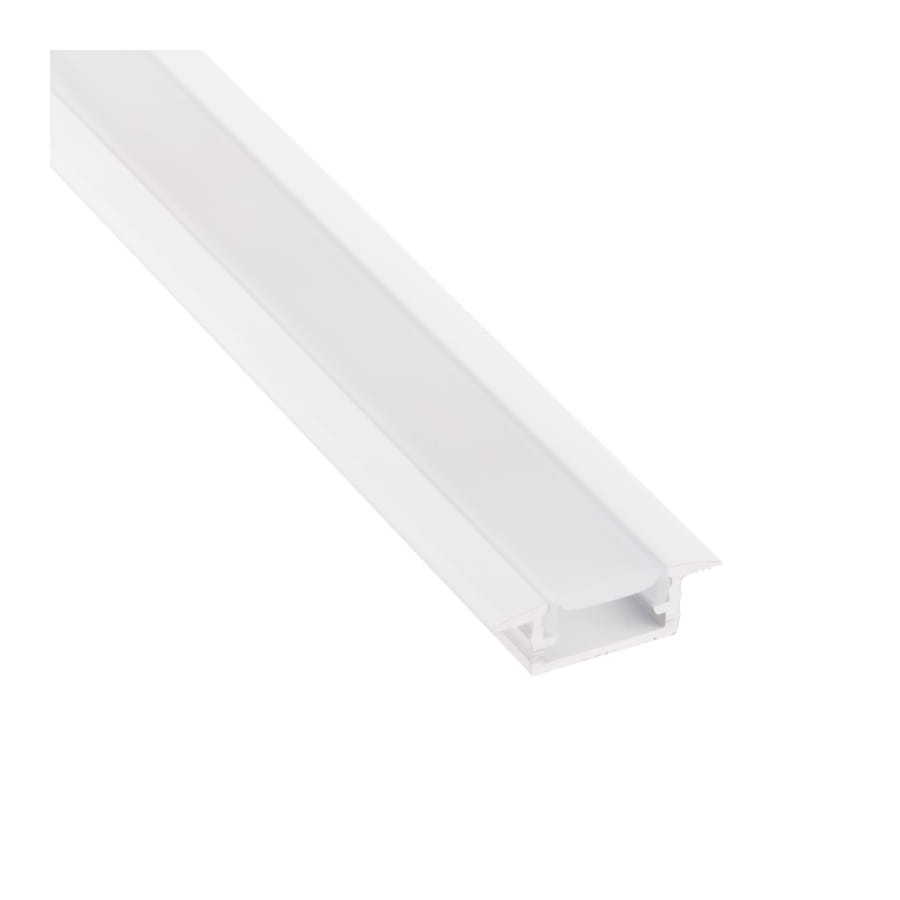 PROFIL LED INLINE MINI XL 2MB WPUSZCZANY BIAŁY, KLOSZ MLECZNY