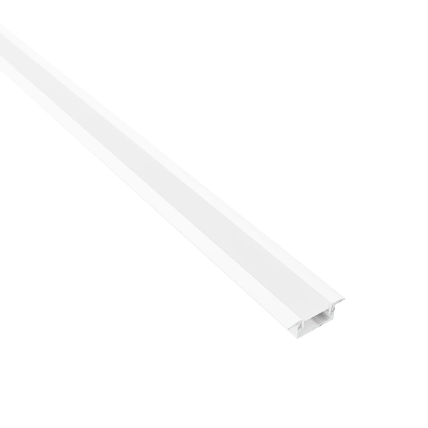 PROFIL LED INLINE MINI XL 2MB WPUSZCZANY BIAŁY, KLOSZ MLECZNY