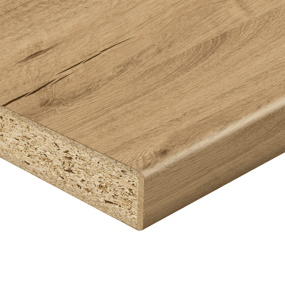 Blat Dąb letni złoty OV 38mm 4100x600mm R3 | Swiss Krono wygląd