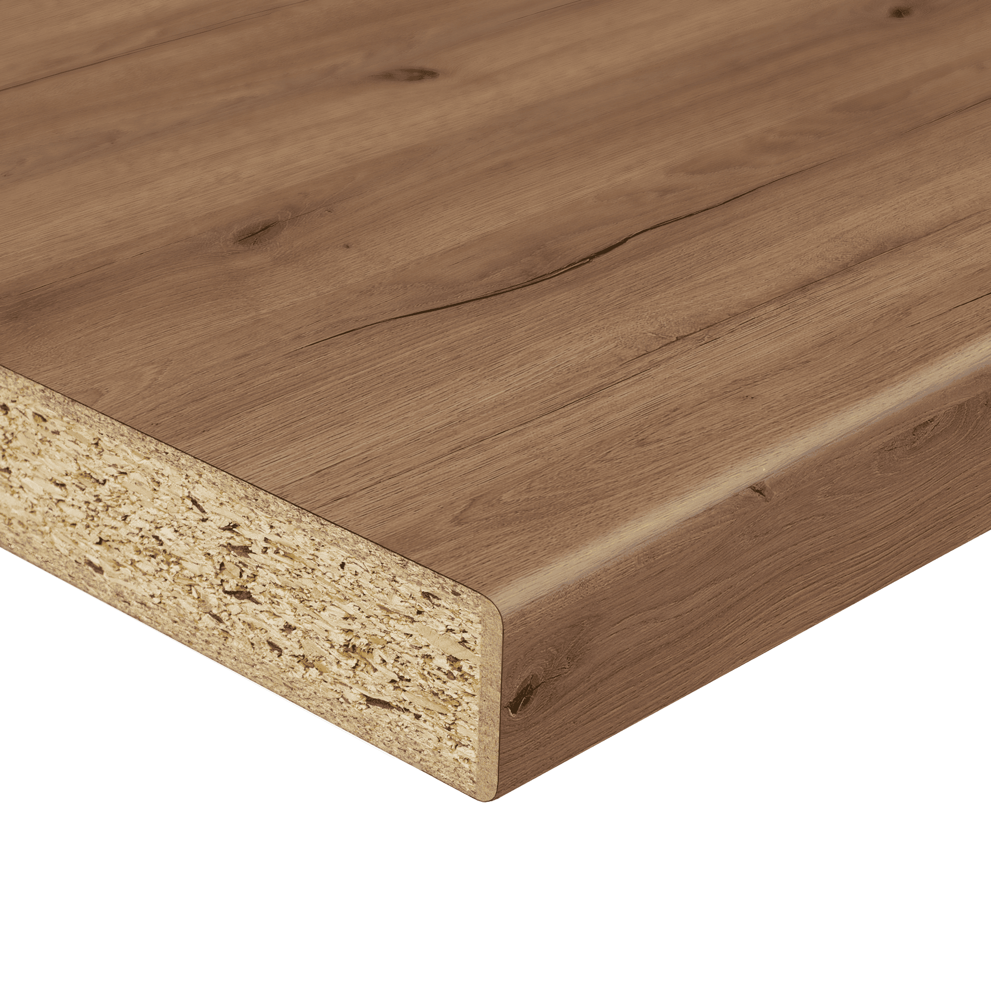 Blat Dąb Mocha OW 38mm 4100x1200mm R3 | Swiss Krono wygląd